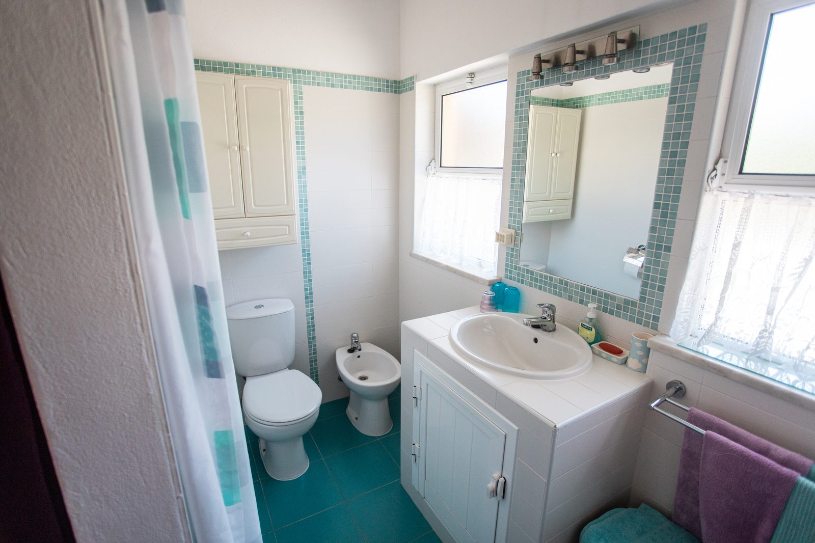 La salle de bain du Studio et sa douche à l'italienne
